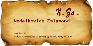 Nedelkovics Zsigmond névjegykártya